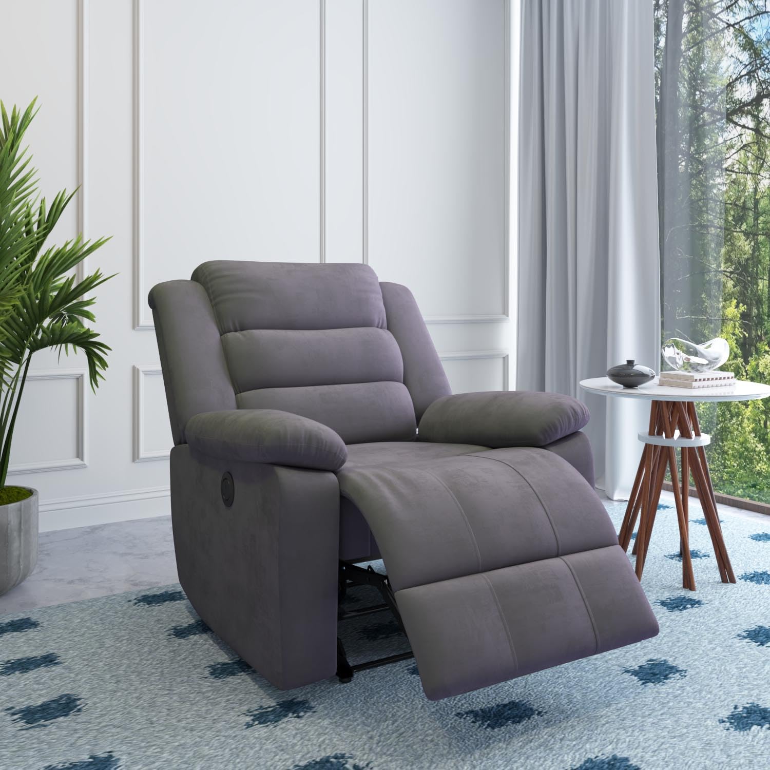 Seventh Heaven Leatherette Manual Recliner Price i...